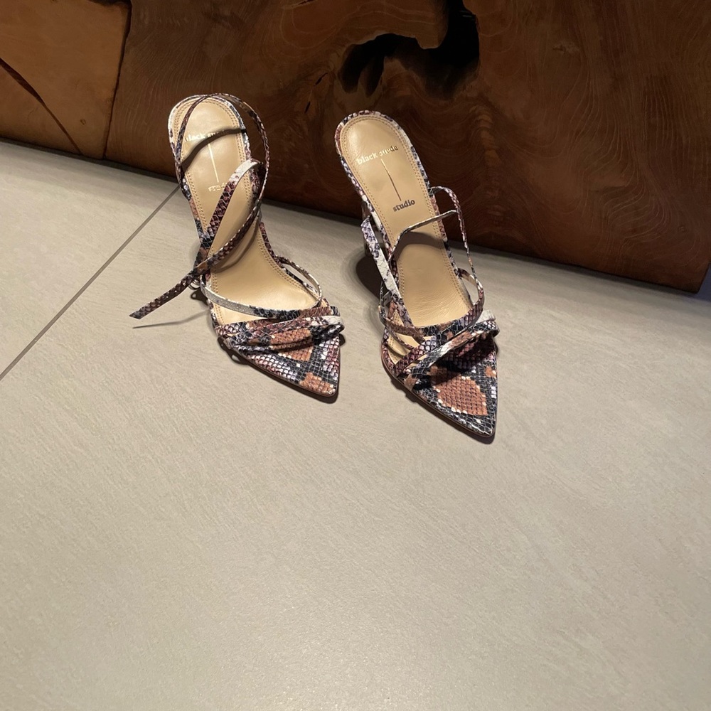 Snake print sandal